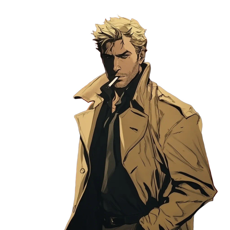 John Constantine Demons Anime Vinyl Car Decal Sticker – Waterproof & UV-Resistant 4.0"
