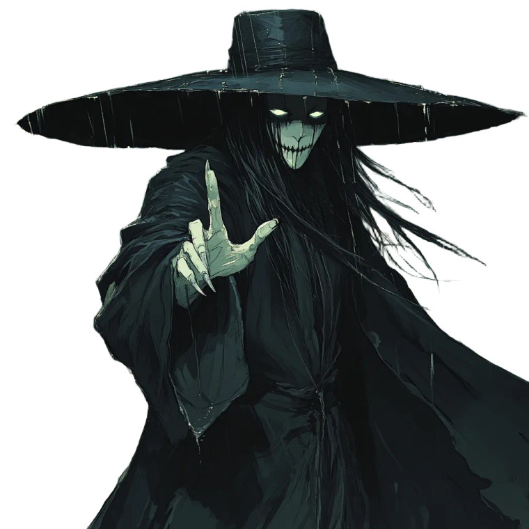 Korean Grim Reaper Anime Vinyl Car Decal Sticker – Waterproof & UV-Resistant 4.0"