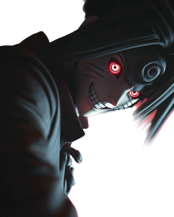 Madara Suit Sharingan Smile Vinyl Car Decal Sticker – Waterproof & UV-Resistant 4.0"