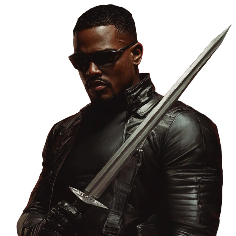 Marvel Blade Realism Vinyl Car Decal Sticker – Waterproof & UV-Resistant 4.0"