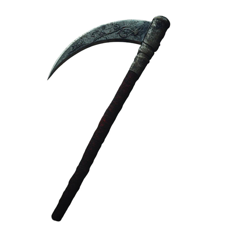 Realistic Scythe Photography Vinyl Car Decal Sticker – Waterproof & UV-Resistant 4.0"
