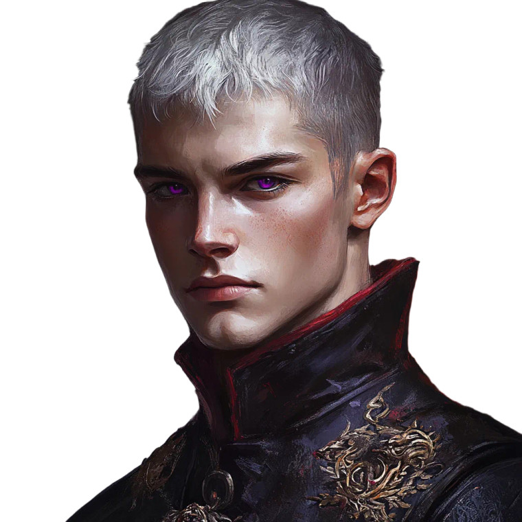 Targaryen Prince Portrait Vinyl Car Decal Sticker – Waterproof & UV-Resistant 4.0"