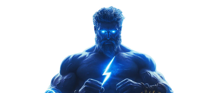 Zeus Throne Lightning Neon Vinyl Car Decal Sticker – Waterproof & UV-Resistant 9.33"