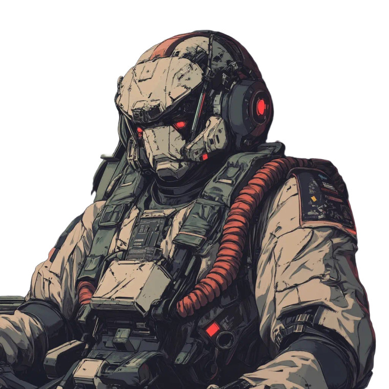 90S Anime Mechwarrior Pilot Vinyl Car Decal Sticker – Waterproof & UV-Resistant 4.0"