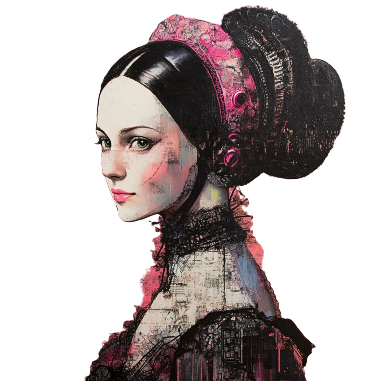 Ada Lovelace Pink Vinyl Car Decal Sticker – Waterproof & UV-Resistant 4.0"