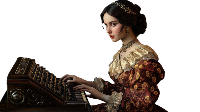 Ada Lovelace Victorian Portrait Vinyl Car Decal Sticker – Waterproof & UV-Resistant 7.14"