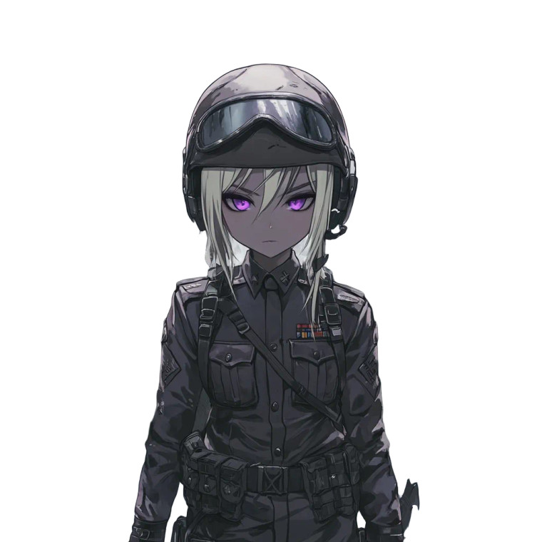 Angel Girl Military Uniform Vinyl Car Decal Sticker – Waterproof & UV-Resistant 4.0"