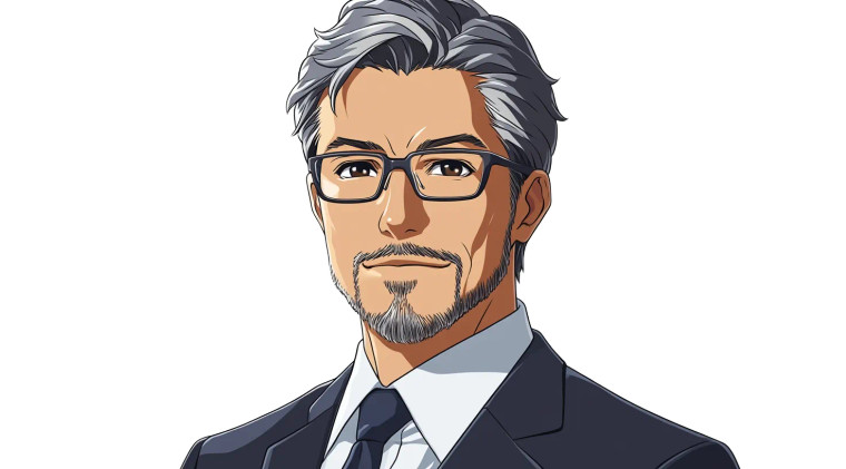 Anime Man Glasses Suit Vinyl Car Decal Sticker – Waterproof & UV-Resistant 7.22"