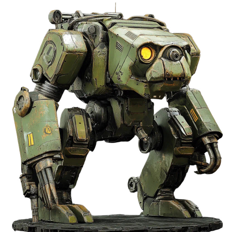 Battle Mech Monkey Vinyl Car Decal Sticker – Waterproof & UV-Resistant 4.0"