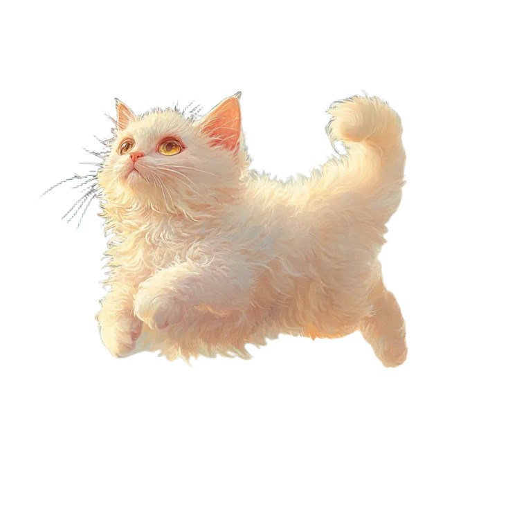 Cartoon Cat Sky Vinyl Car Decal Sticker – Waterproof & UV-Resistant 4.0"