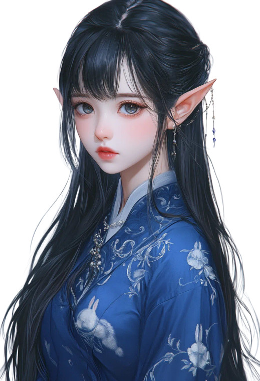 Cute Girl Hanfu Anime Vinyl Car Decal Sticker – Waterproof & UV-Resistant 4.0"