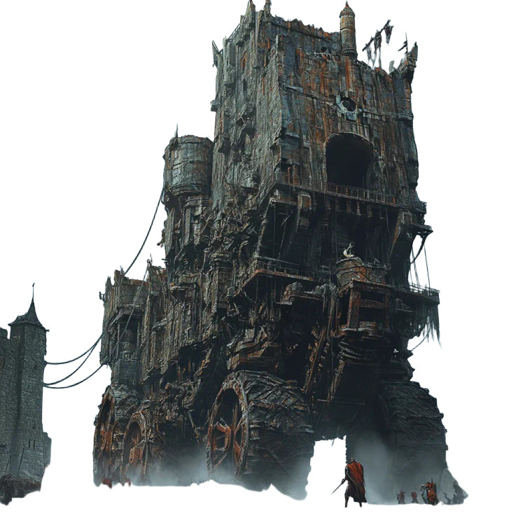 Demonic Arcane Siege Engine Vinyl Car Decal Sticker – Waterproof & UV-Resistant 4.0"