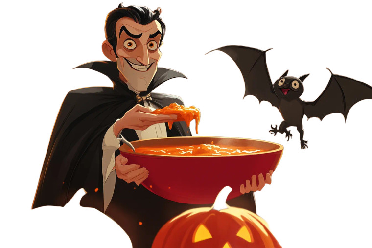 Dracula Pixar Cooks Soup Vinyl Car Decal Sticker – Waterproof & UV-Resistant 6.0"