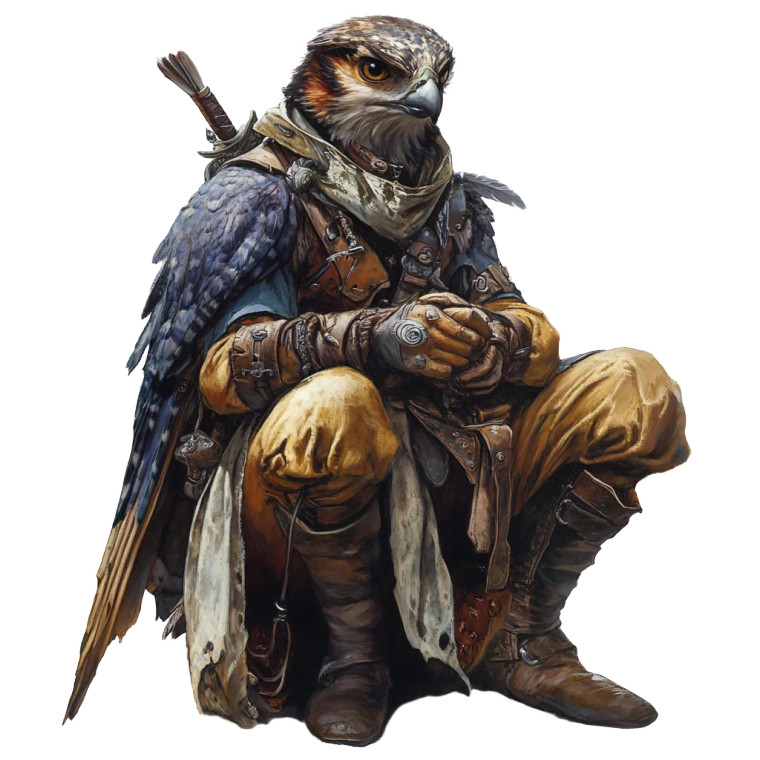 Dungeons Dragons Bird Person Vinyl Car Decal Sticker – Waterproof & UV-Resistant 4.0"