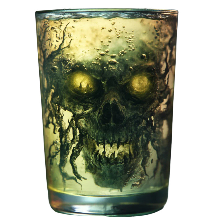 Floating Horror Drink Vinyl Car Decal Sticker – Waterproof & UV-Resistant 4.0"