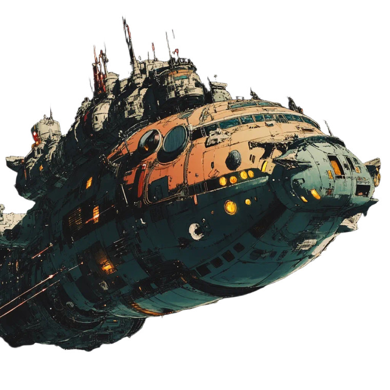 Ghibli Starships Space Vinyl Car Decal Sticker – Waterproof & UV-Resistant 4.0"