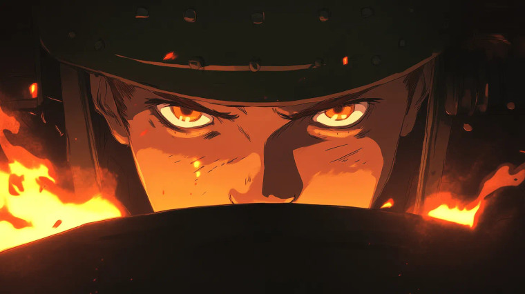 Ghibli Tank Commander Closeup Vinyl Car Decal Sticker – Waterproof & UV-Resistant 7.14"