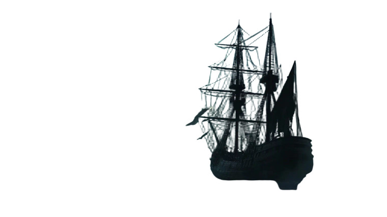 Ghost Ship Delaware River Vinyl Car Decal Sticker – Waterproof & UV-Resistant 7.14"