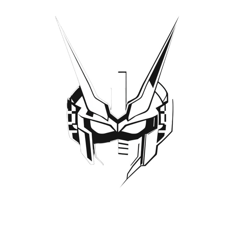 Gundam Tools Logo Vinyl Car Decal Sticker – Waterproof & UV-Resistant 4.0"