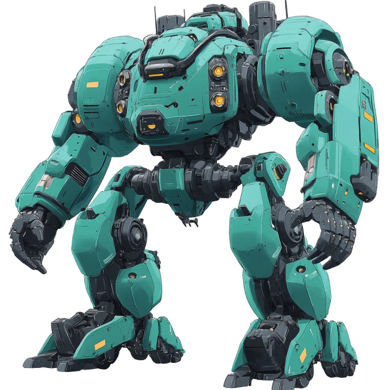 Heavy Mech Knight Turrets Vinyl Car Decal Sticker – Waterproof & UV-Resistant 4.0"