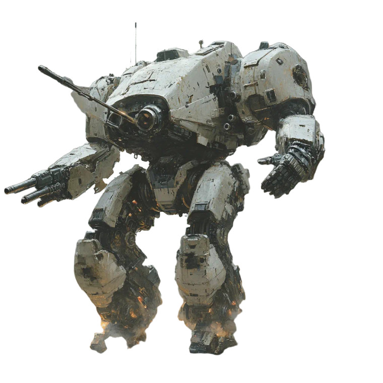 Huge Mecha Break Wall Vinyl Car Decal Sticker – Waterproof & UV-Resistant 4.0"