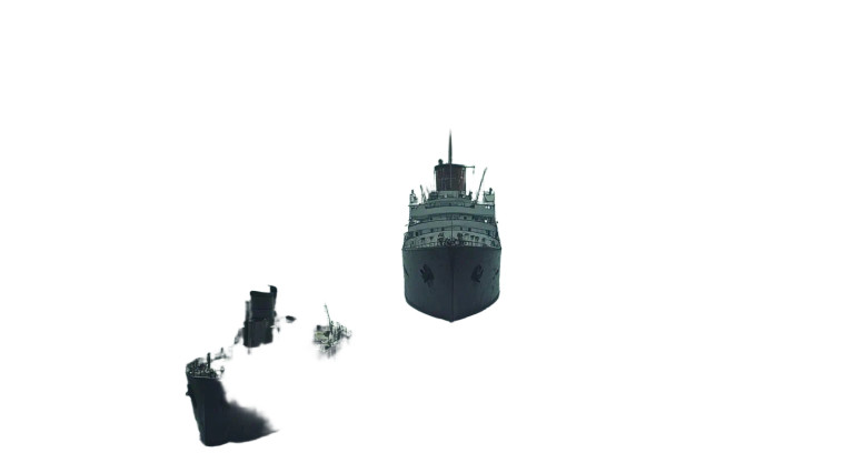 London Bridge Ships Ghibli Vinyl Car Decal Sticker – Waterproof & UV-Resistant 7.14"