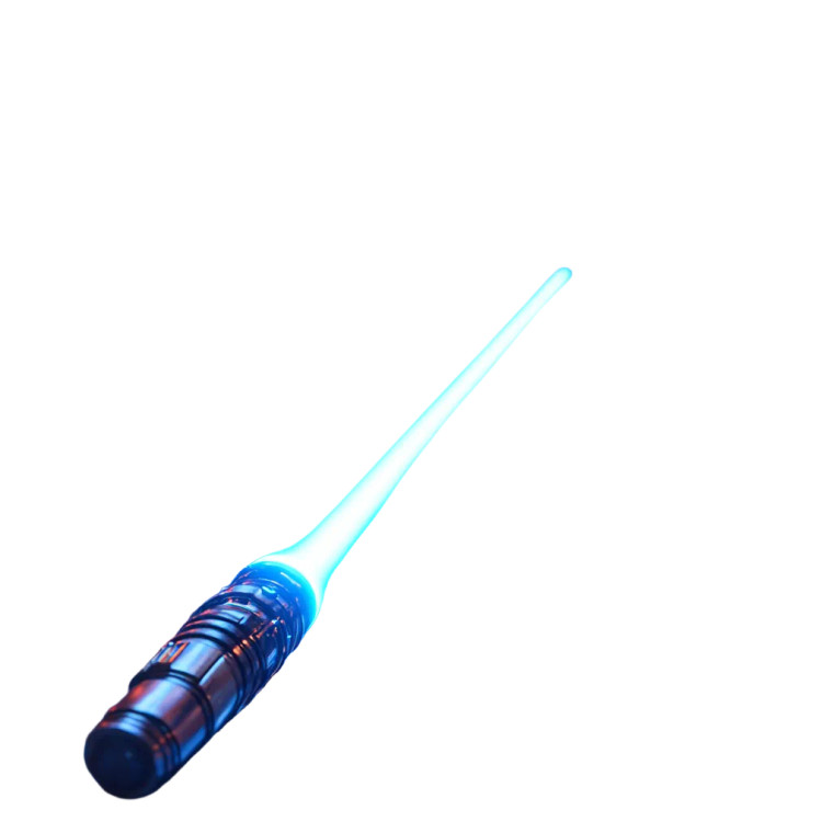 Long Blue Lightsaber Vinyl Car Decal Sticker – Waterproof & UV-Resistant 4.0"