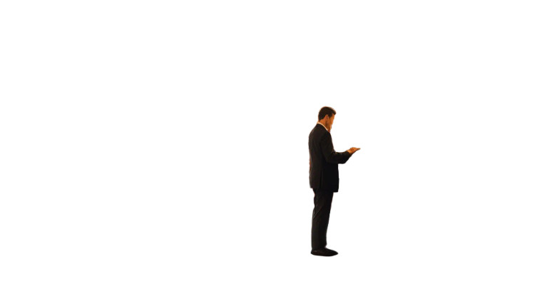 Man Hotel Checkout Luxury Vinyl Car Decal Sticker – Waterproof & UV-Resistant 7.14"