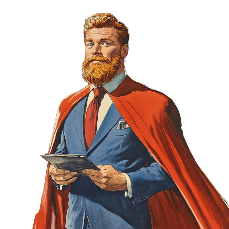 Mid Forties Male Estate Agent Vinyl Car Decal Sticker – Waterproof & UV-Resistant 4.0"