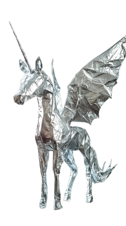 Origami Unicorn Blade Runner Vinyl Car Decal Sticker – Waterproof & UV-Resistant 4.0"