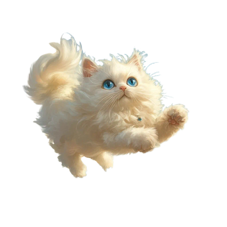 Persian Cat Blue Eyes Vinyl Car Decal Sticker – Waterproof & UV-Resistant 4.0"