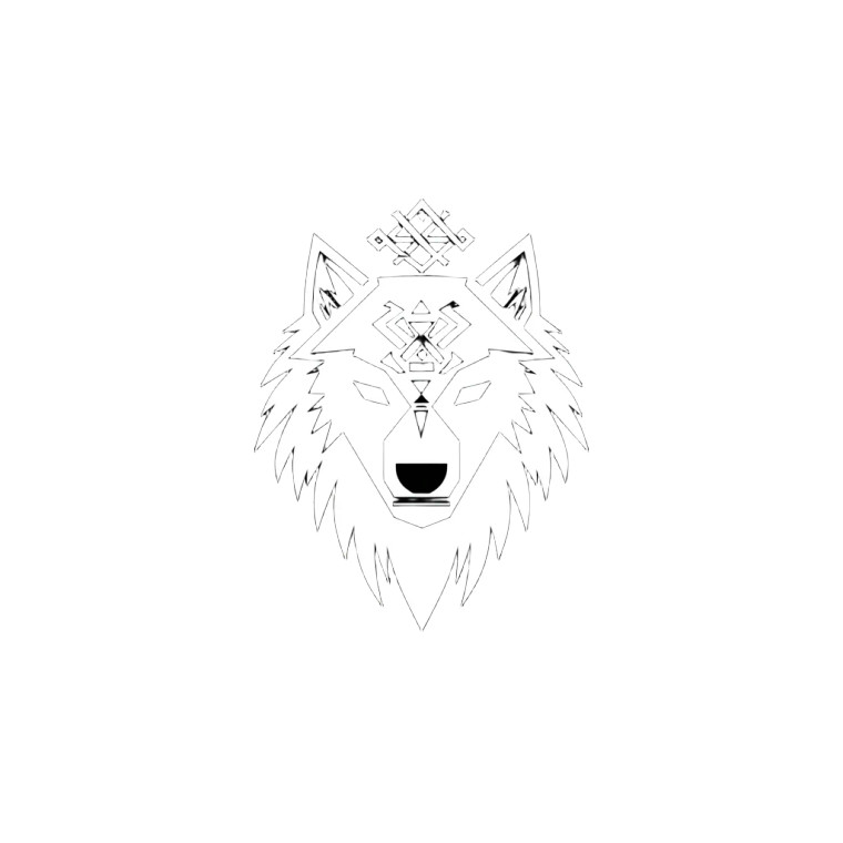 Polar Wolf Logo Runes Vinyl Car Decal Sticker – Waterproof & UV-Resistant 4.0"