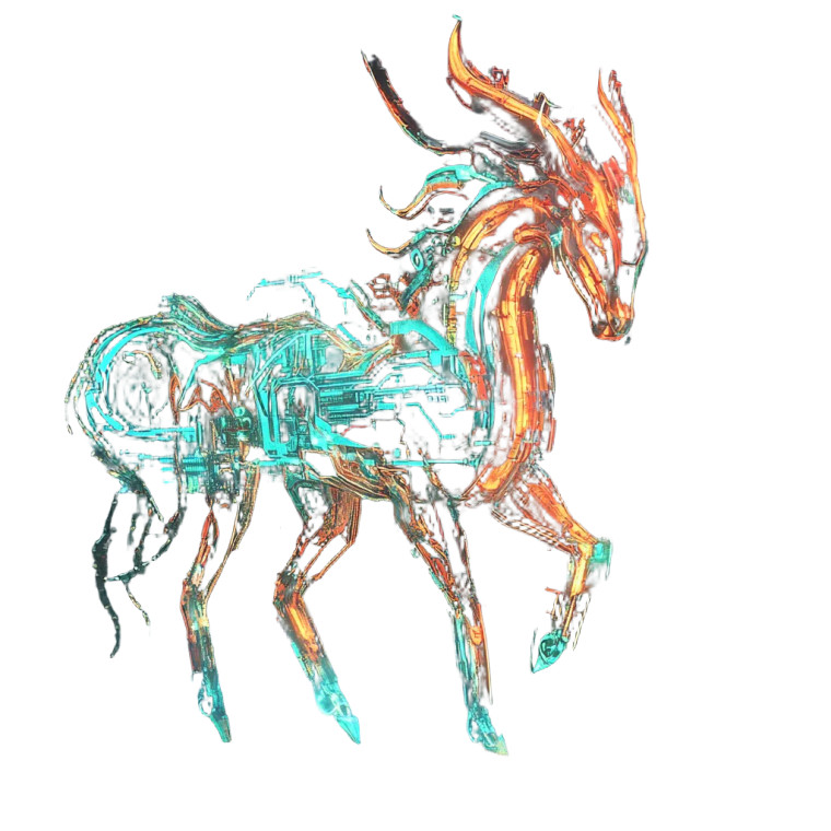 Qilin Cyberpunk Vinyl Car Decal Sticker – Waterproof & UV-Resistant 4.0"