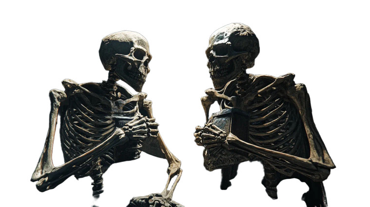 Skeletons Pickpocketing Knight Vinyl Car Decal Sticker – Waterproof & UV-Resistant 7.14" Skeletons Pickpocketing Knight Vinyl Car Decal Sticker – Waterproof & UV-Resistant 7.14"