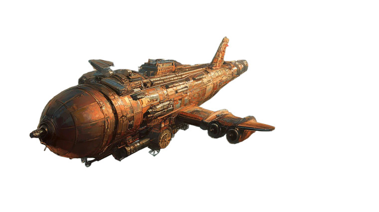 Steampunk Airship London Dnd Vinyl Car Decal Sticker – Waterproof & UV-Resistant 7.14"