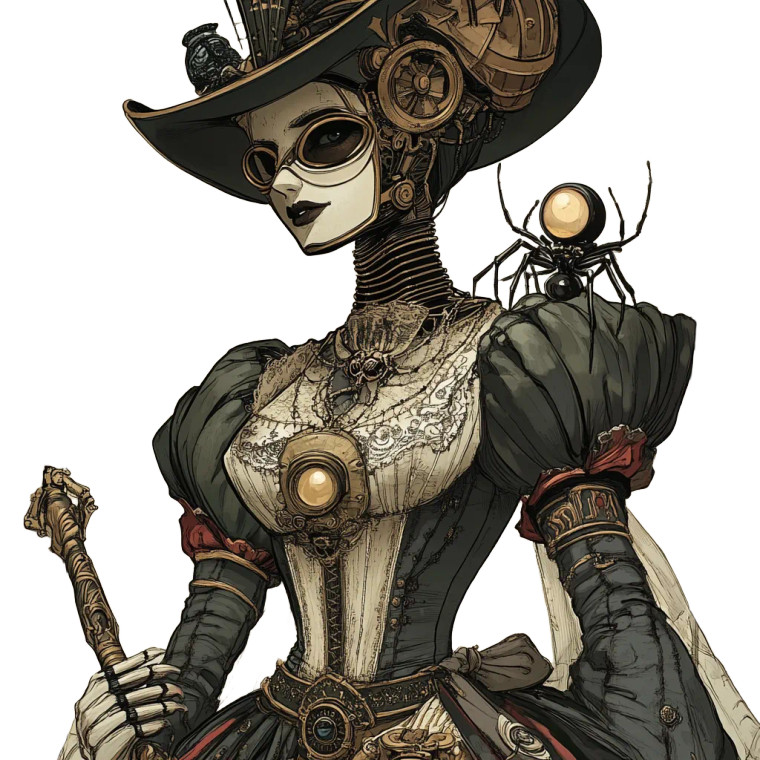 Steampunk Robot Venetian Mask Vinyl Car Decal Sticker – Waterproof & UV-Resistant 4.0"