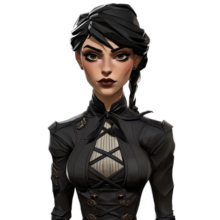 Stylized Female Dishonored Concept Vinyl Car Decal Sticker – Waterproof & UV-Resistant 4.0"