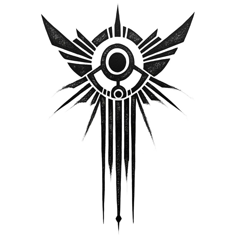 Tribal Fascisto Symbol Vinyl Car Decal Sticker – Waterproof & UV-Resistant 4.0"