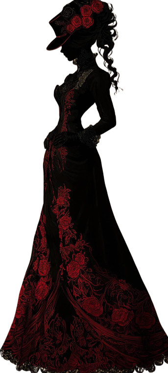 Victorian Steampunk Lady Vinyl Car Decal Sticker – Waterproof & UV-Resistant 4.0"