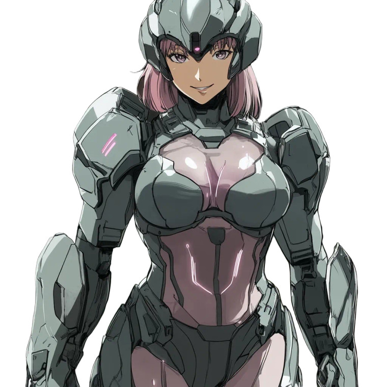 Woman Soldier Muv Luv Vinyl Car Decal Sticker – Waterproof & UV-Resistant 4.0"