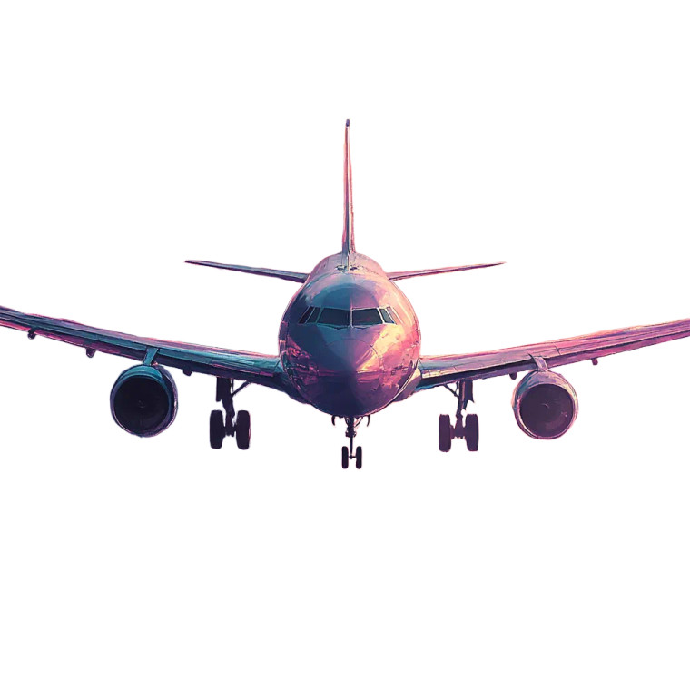 Futuristic Airy Airplane Vinyl Car Decal Sticker – Waterproof & UV-Resistant 4.0"