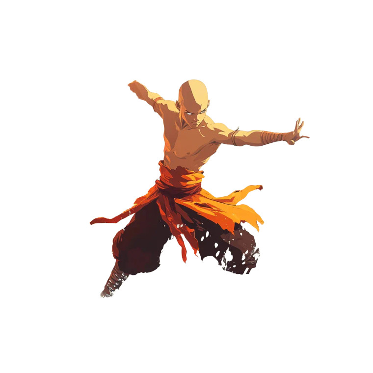 Aang Element Control Vinyl Car Decal Sticker – Waterproof & UV-Resistant 4.0"