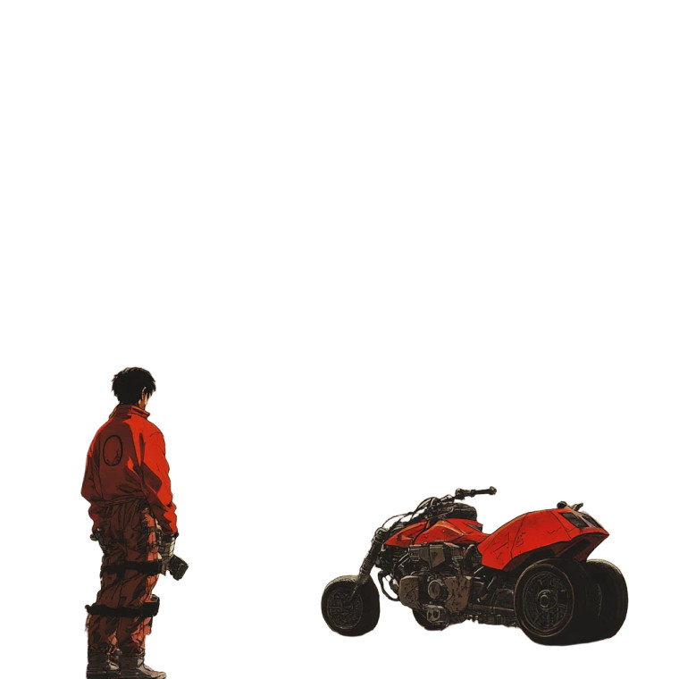 Akira Otomo V6 Vinyl Car Decal Sticker – Waterproof & UV-Resistant 4.0"