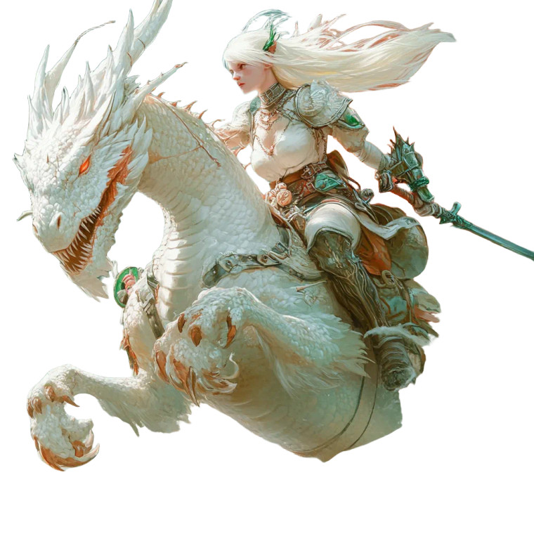 Albino Reaper Dragon Battle Vinyl Car Decal Sticker – Waterproof & UV-Resistant 4.0"