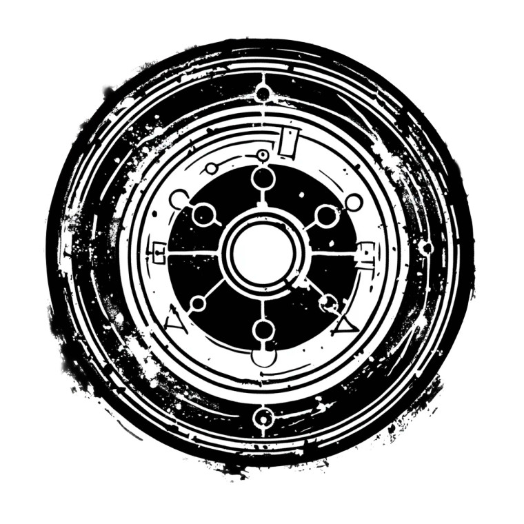 Alchemy Symbol Stamp Vinyl Car Decal Sticker – Waterproof & UV-Resistant 4.0"
