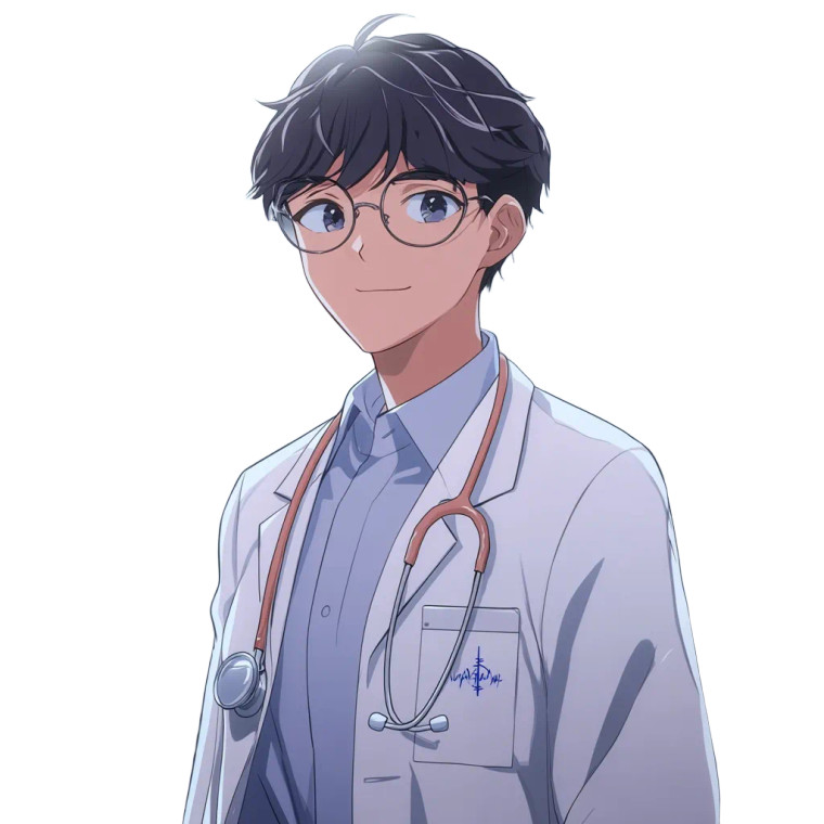 Anime Doctor Pfp Vinyl Car Decal Sticker – Waterproof & UV-Resistant 4.0"