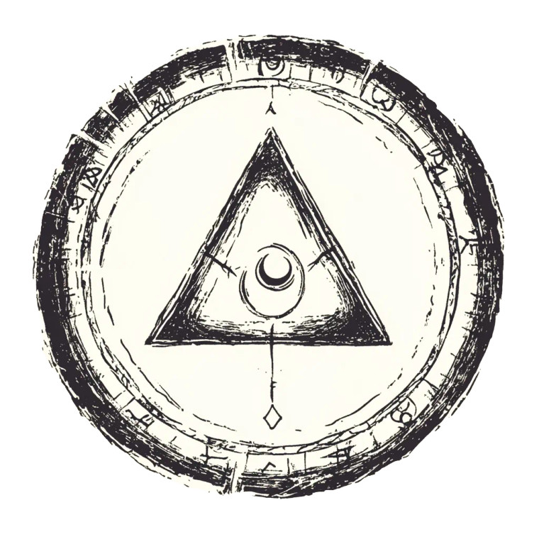 Arcane Spell Sigil Vinyl Car Decal Sticker – Waterproof & UV-Resistant 4.0"