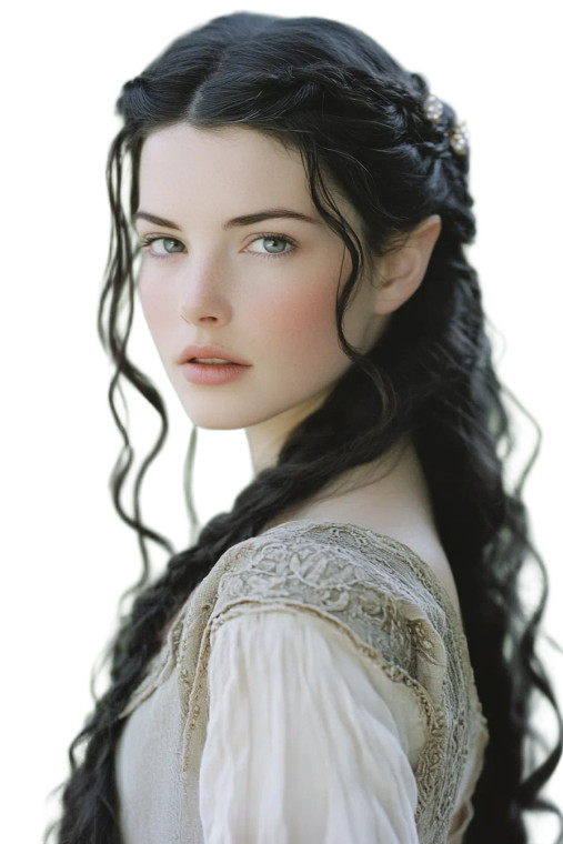 Arwen Portrait Starlight Vinyl Car Decal Sticker – Waterproof & UV-Resistant 4.0"