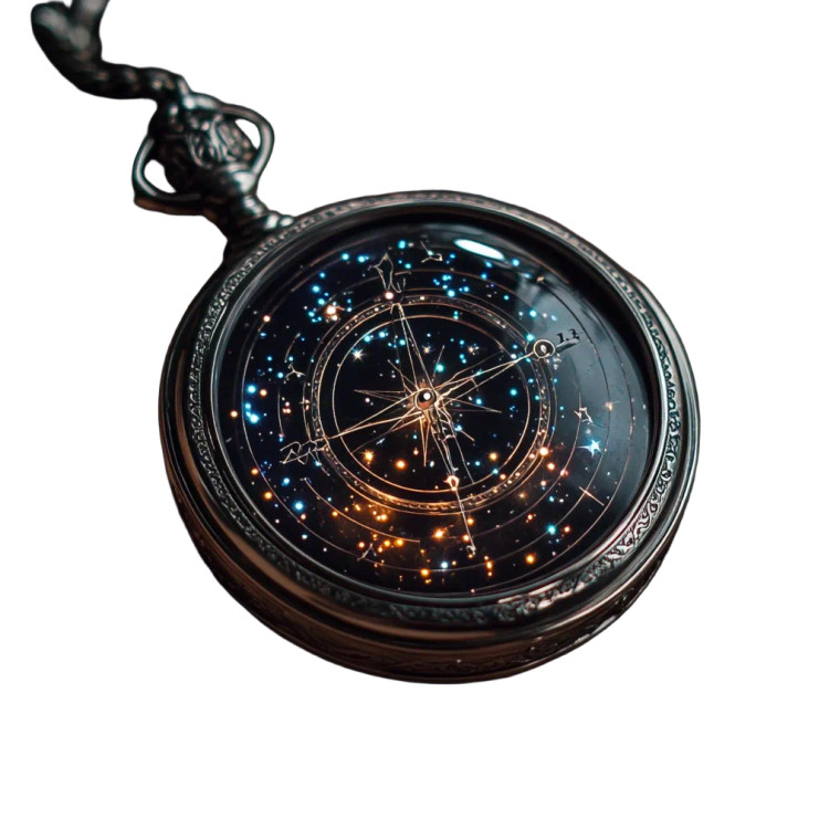 Astral Chronometer Compass Vinyl Car Decal Sticker – Waterproof & UV-Resistant 4.0"