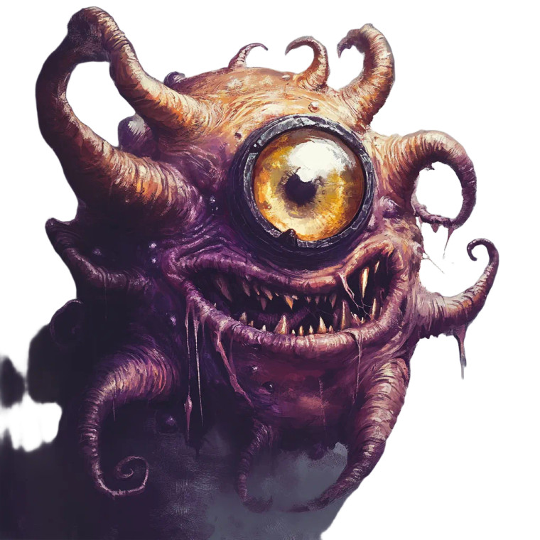 Beholder Monocle Squinted Vinyl Car Decal Sticker – Waterproof & UV-Resistant 4.0"